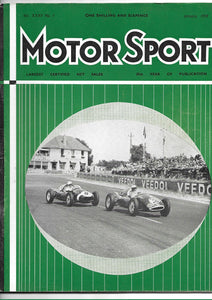 Motor Sport Magazine XXXV No 1 January 1959