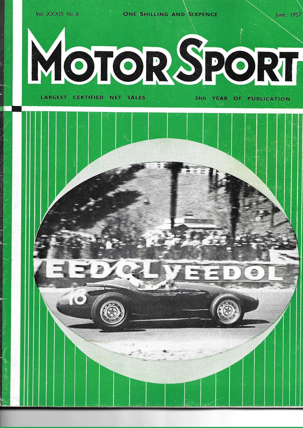 Motor Sport Magazine Vol XXXIII No 6 June 1957