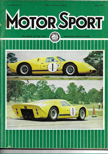 Motor Sport Magazine, Vol XLIII no 5 May 1967,
