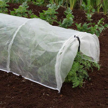 Load image into Gallery viewer, Grozone Micromesh Growing tunnel protect plants, flowers, vegetables from egg laying flies, beetles, caterpillars  - Smart Garden - 40cm x 50cm x 310cm Very fine mesh.
