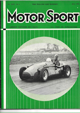 Motor Sport, Magazine, Vol XXXI No 4, April 1955