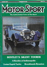 Load image into Gallery viewer, Motor Sport, Motorsport, Magazine, August 1987, Bentley Tourer, Lotus Esprit, Very Good Condition
