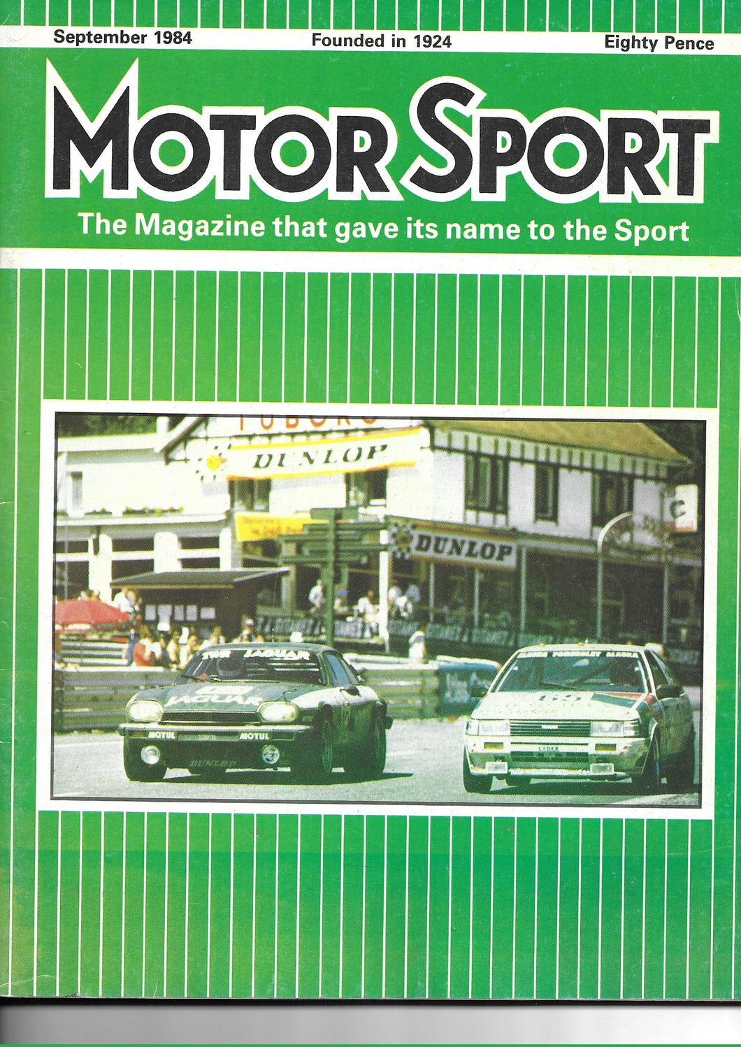 Motor Sport, Motorsport, Magazine, September 1984, Very Good Condition