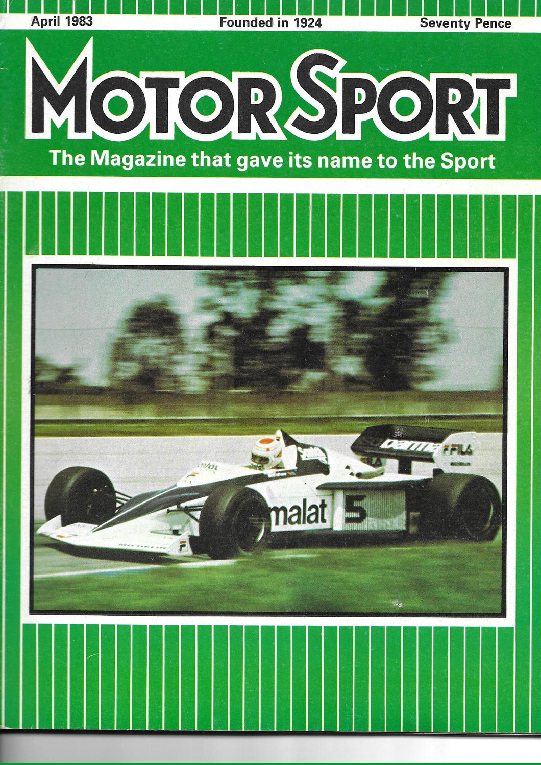 Motor Sport, Motorsport, Magazine, Vol LIX No 4, April 1983, Very Good Condition
