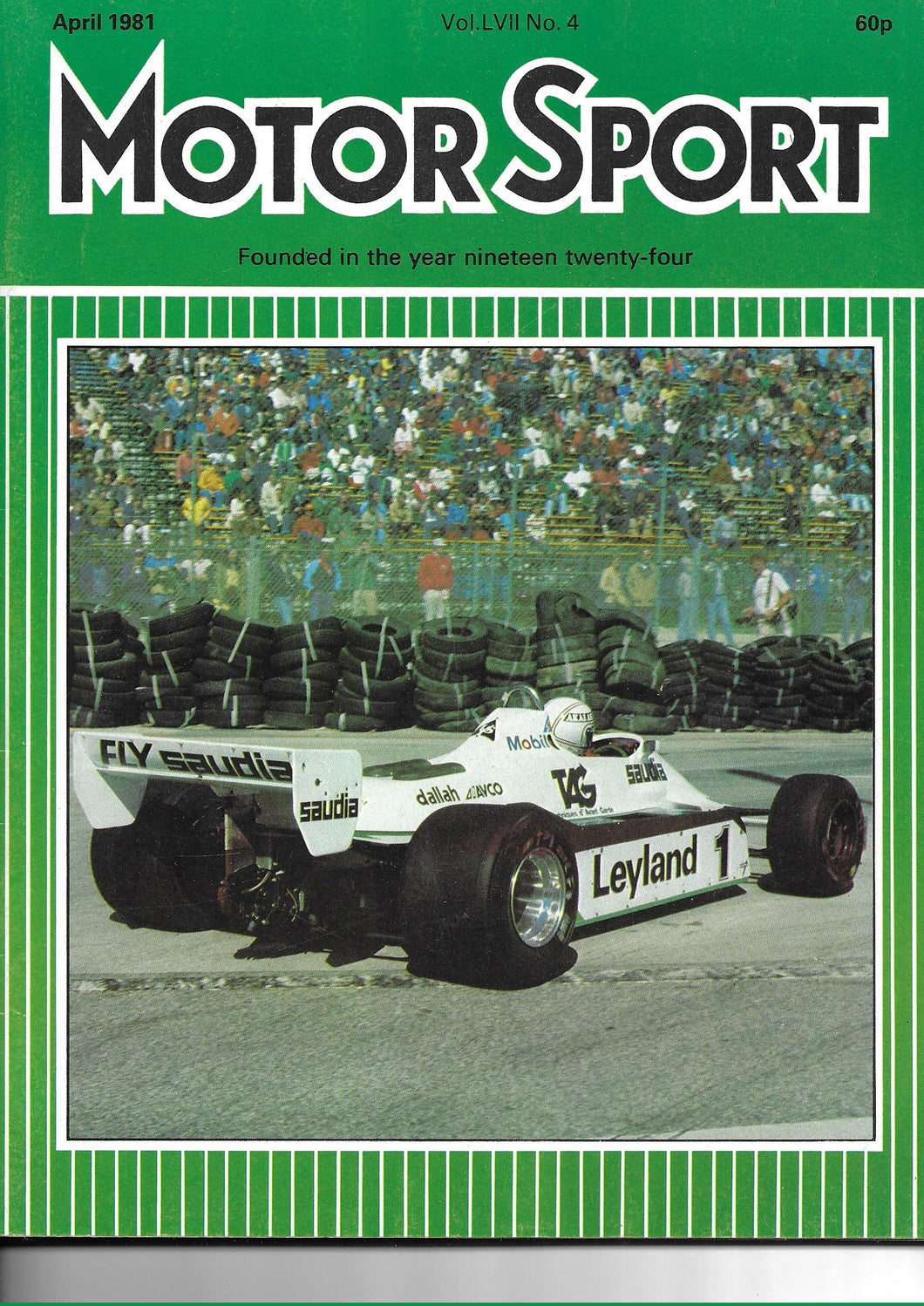 Motor Sport, Motorsport, Magazine, Vol LVII No 4, April 1981, Very Good Condition