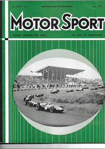 Motor Sport, Motorsport, Magazine, Vol XXXVI July 1960, Very Good Condition