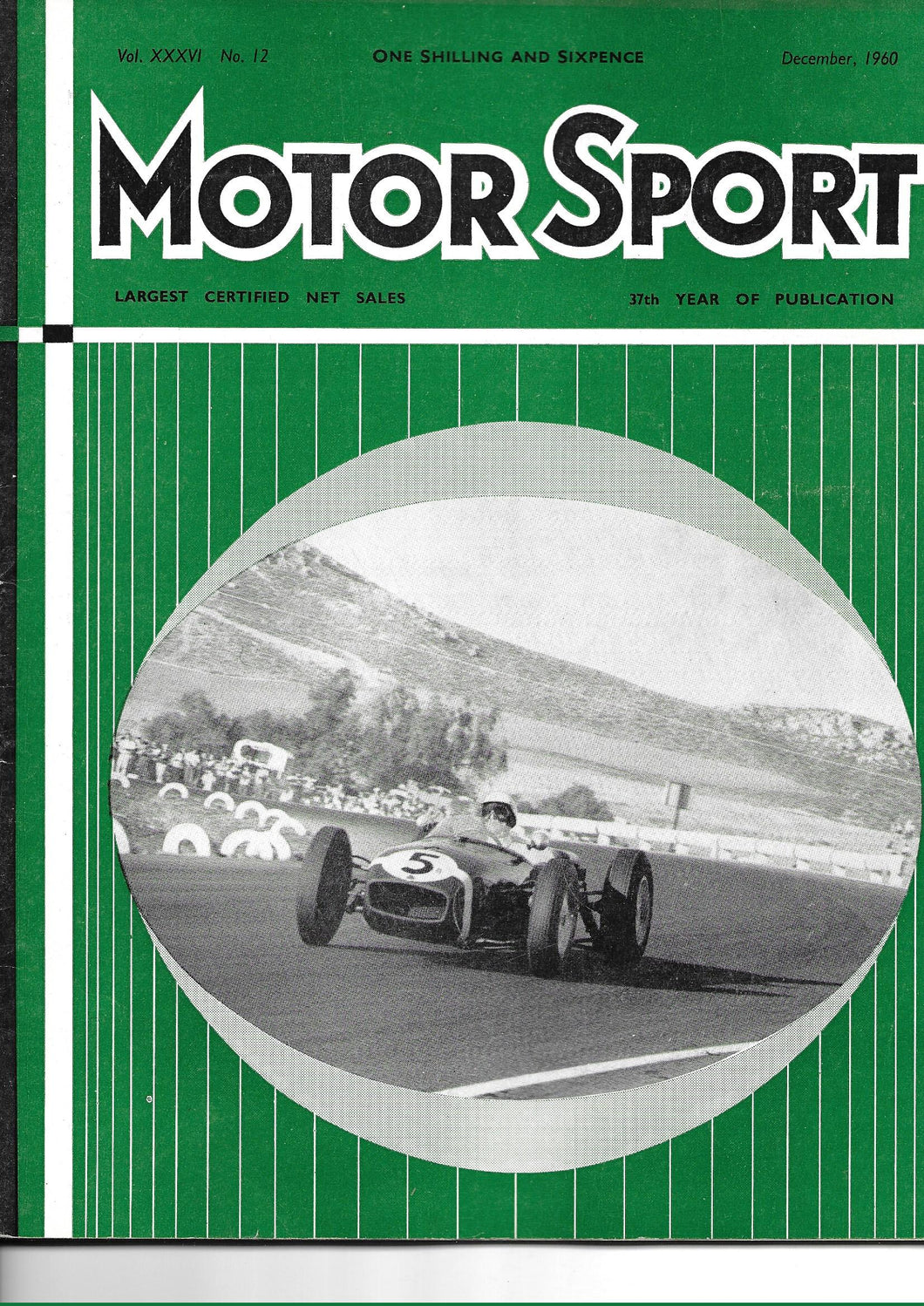 Motor Sport, Motorsport, Magazine, Vol XXXVI No.12 December 1960