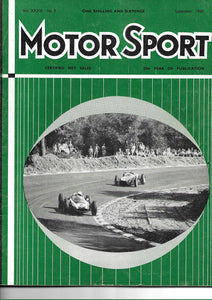 Motor Sport, Motorsport, Magazine, Vol XXXVI September 1960, Very Good Condition