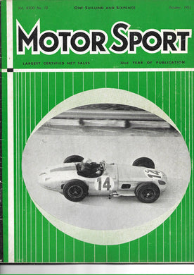 Motor Sport, Magazine Vol XXXI, No 10, October 1955,