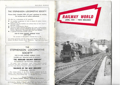 Railway World, June 1959, Vol 20, No 229