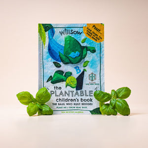 The Basil Who Built Bridges - By Willsow - Plantable Book - Plant the book and grow Basil (Basil Seeds)