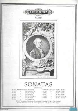 Edition Peters No 7027 - Sonatas - P-7027 34 N0.2  E m - Music sheet