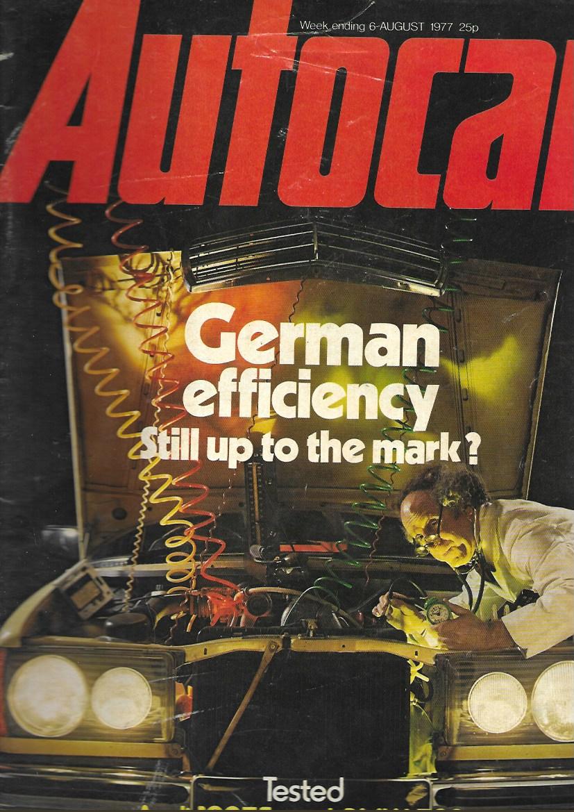 Autocar 6 August 1977 Car Magazine