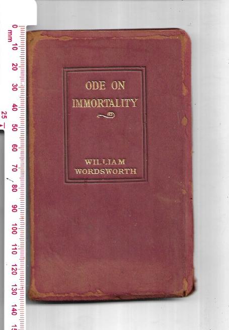 Ode on Immortality, and other poems - Soft Leather - William Wordsworth - W.P Nimmo, Hay and Mitchell