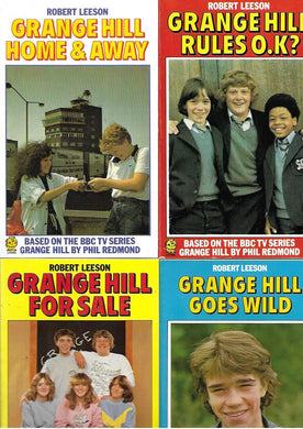 Grange Hill; Home and Away, For Sale, Goes Wild, Rules OK? - 4 book paperback collection - Robert Leeson - Lion