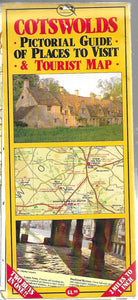 Cotswolds Pictorial Guide of places to visit and Tourist Map -