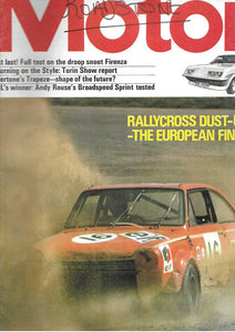 Motor magazine November 9 1974 drop snoot Firenza