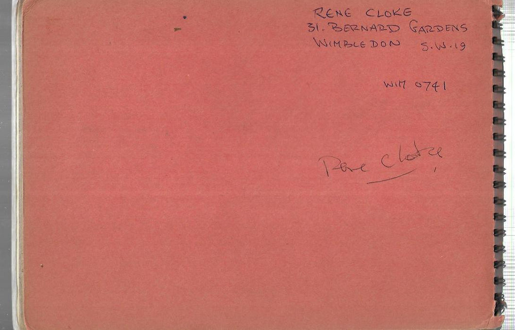 Rene Cloke - Personal Sketch Pad - Hardcover - Nature (2nd)