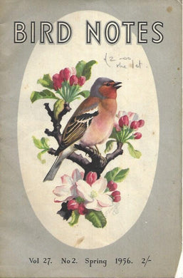 Bird Notes - Paperback 64 pages - Volume 27 Number 2 - Spring 1956