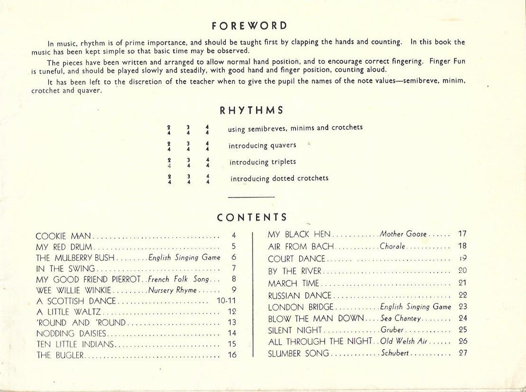 Sugar & Spice Rhythms & Tunes for Beginners Lela Hoover Ward Piano Sheet Music