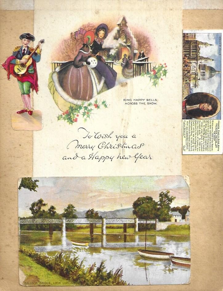 Postcards, Advertisements, Scenery , Art - A scrapbook of images from the mid/early 20th century.
