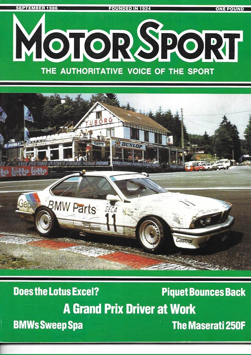 Motor Sport (MotorSport) September 1986