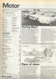 Motor magazine January 31 1976 12000 mile report VW golf. Contents image 2