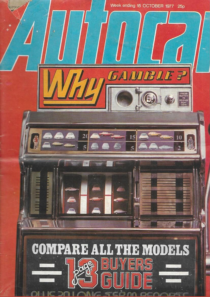 AUTOCAR 15 OCTOBER 1977 - 13 PAGE BUYERS GUIDE