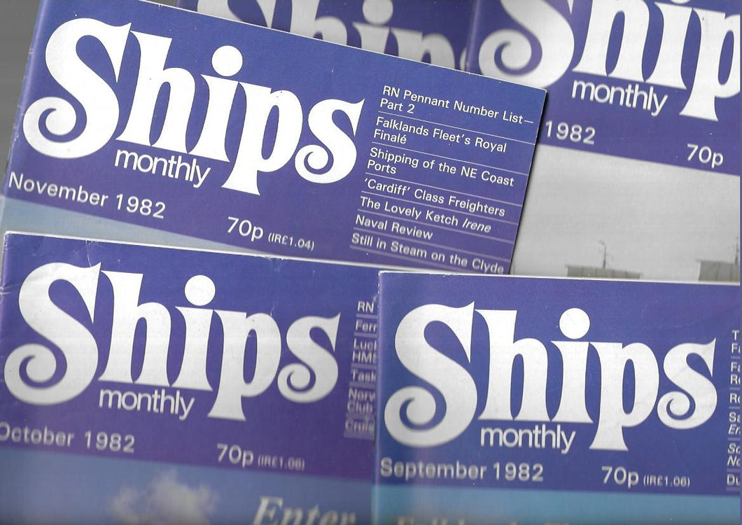 Ships Monthly 1982 - August, September, October, November, December