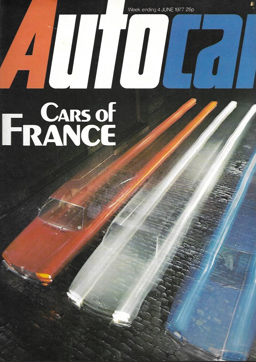 Autocar 4 June 1977 - Cars of France