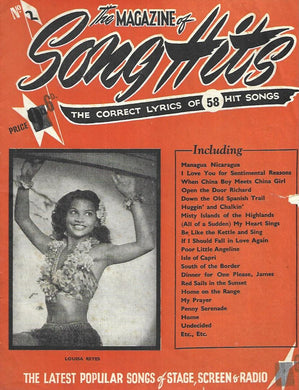 The Magazine Of Song Hits  No2.  The correct Lyrics Of  58 Hit Songs - Paperback