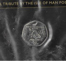 Load image into Gallery viewer, Honda Racing 50th Anniversary poster 1959 2009. Including Rare limited edition Ilse of Man TT 50p Coin
