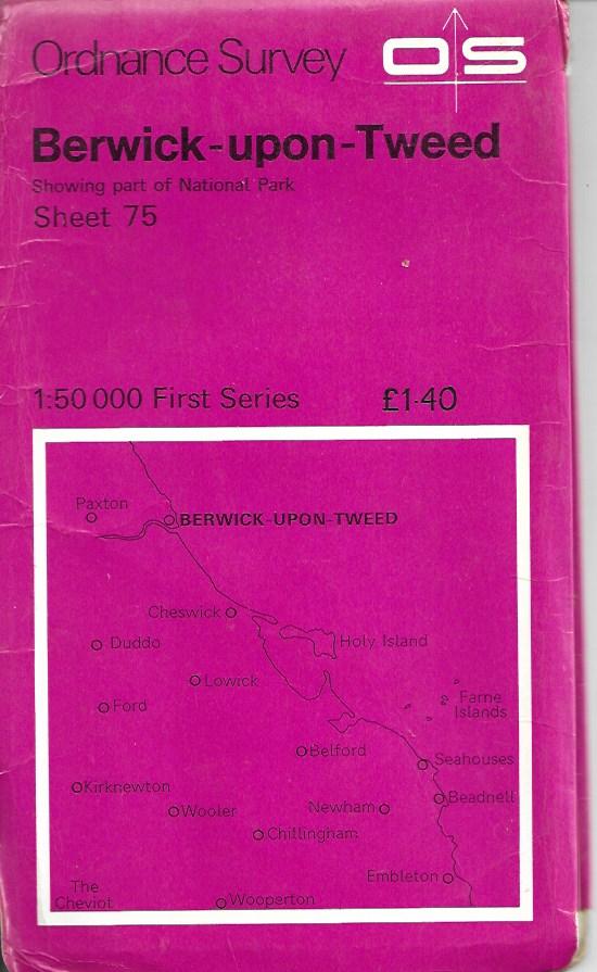 Ordnance Survey OS Map - Sheet 75 - Berwick-Upon-Tweed. Paperback