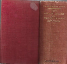 Load image into Gallery viewer, F.C. Hebert and Hirsch - New German English and English - German Dictionary
