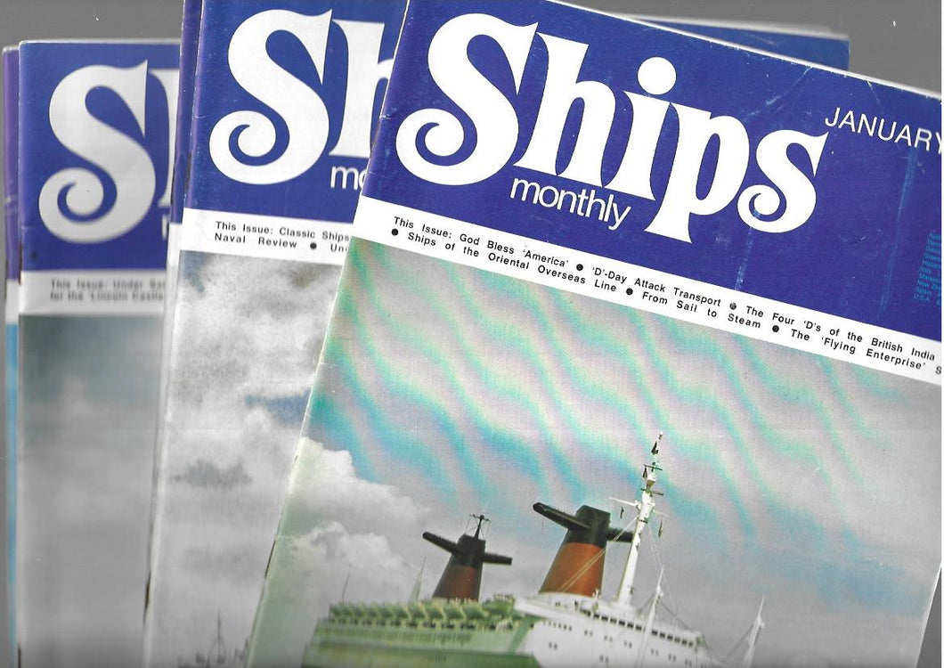 Ships Monthly 1978, January, April, May, June, July, August,