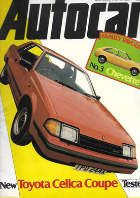 Autocar 17 April 1982 - Chevette - Toyota Celica Coupe Tested