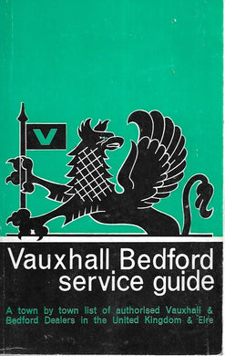 April 1966 - Vauxhall Bedford service guide - A town by town list of dealers - paperback
