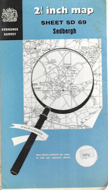 Ordnance Survey - OS - 2 1/2 inch map - Sheet SD 69 Sedbergh - 1961