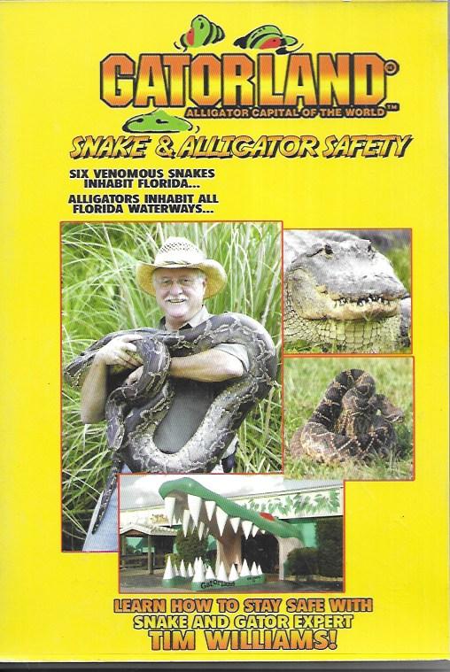 Gatorland - DVD - Snake and Alligator Safety - Tim Williams