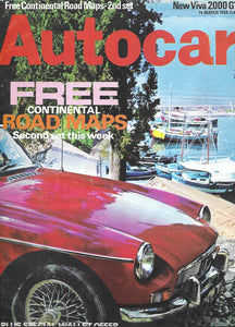 AUTOCAR 14 MARCH 1968 - VIVA 2000 GT - ROAD MAPS