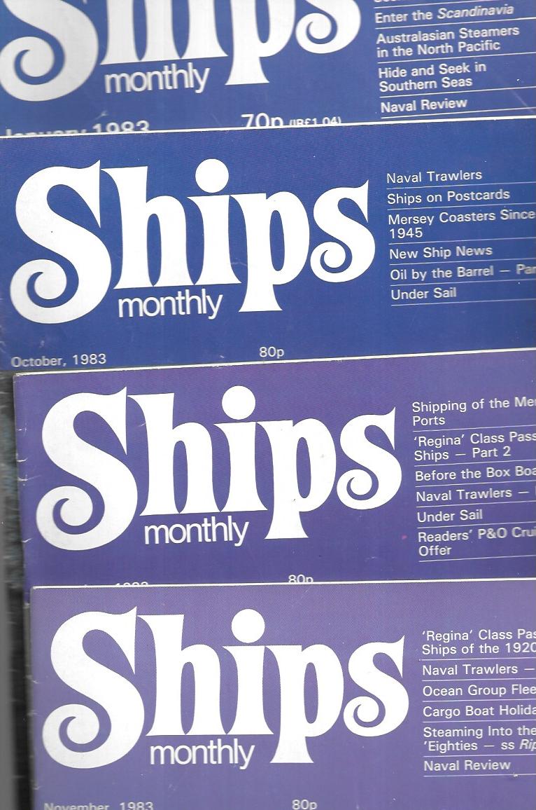 Ships Monthly - 1983 - January, October, November, December,