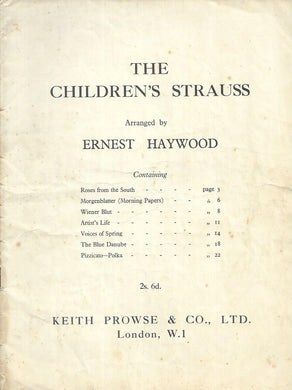 The Children's Strauss - Arranged by Ernest Haywood - Sheet Music