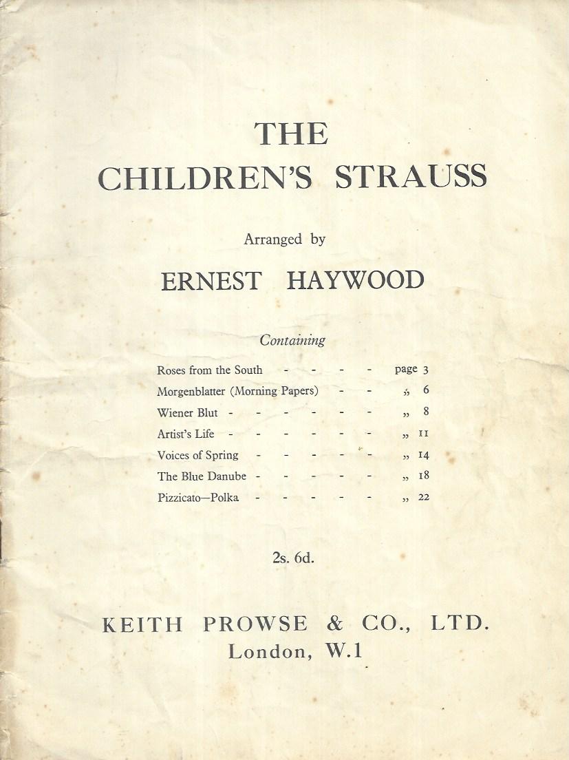 The Children's Strauss - Arranged by Ernest Haywood - Sheet Music