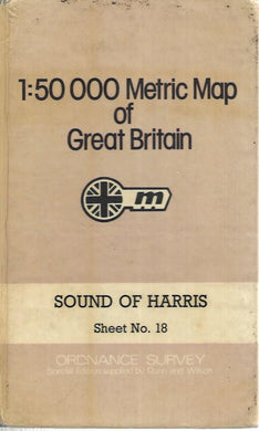 1:50000 Metric Map of Great Britain - Sound of Harris - Sheet No. 18 - Hardcover - Ordnance Survey - OS -1976