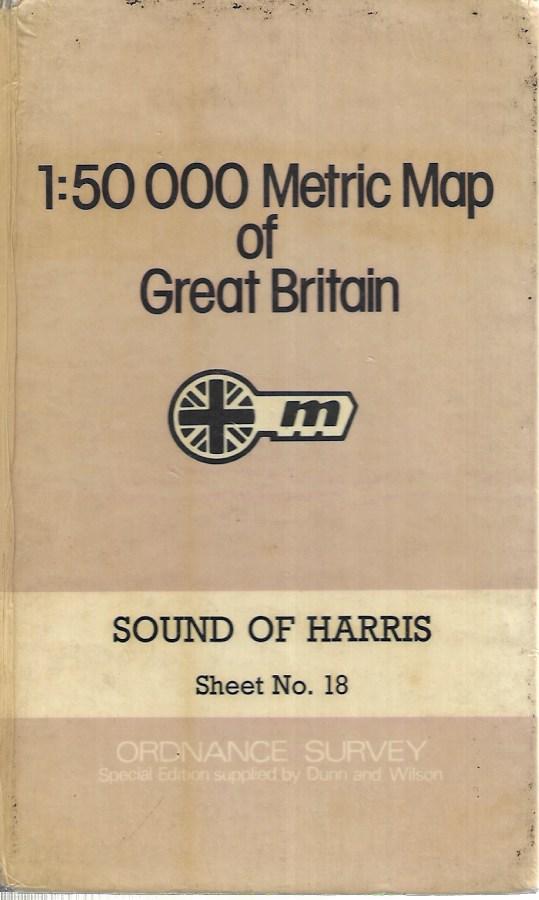 1:50000 Metric Map of Great Britain - Sound of Harris - Sheet No. 18 - Hardcover - Ordnance Survey - OS -1976