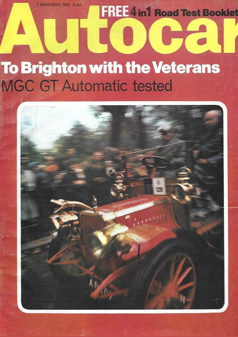 Autocar 7 November 1968 - Autotest - MGC GT Automatic