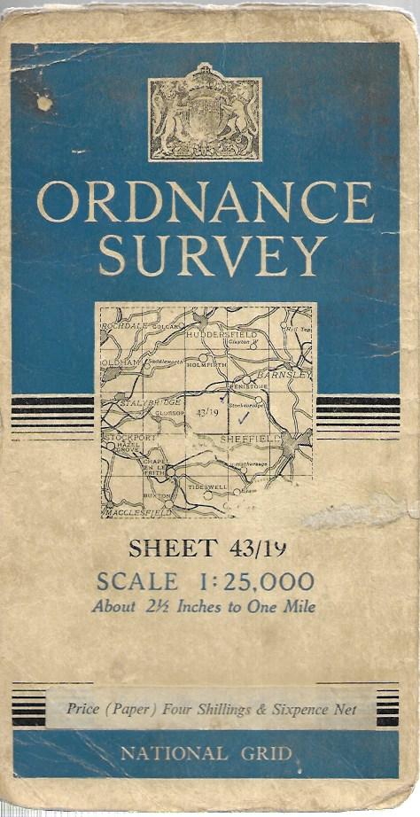 Ordnance Survey - os - Map Sheet 43/19 - Scale 1:25000 -  National Grid - 1946