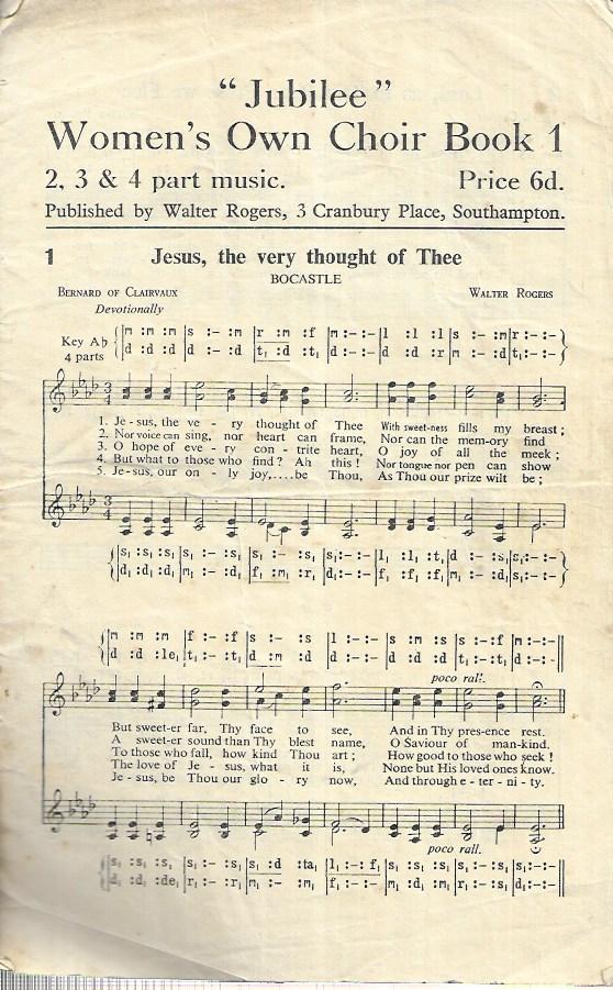 Jubilee - Woman's Own Choir Book 1 - Sheet Music