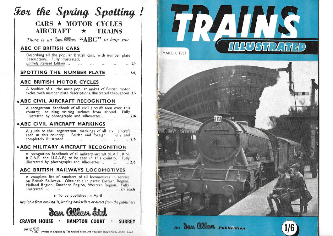 Trains Illustrated, Ian Allan, March 1953, Vol VI No. 3
