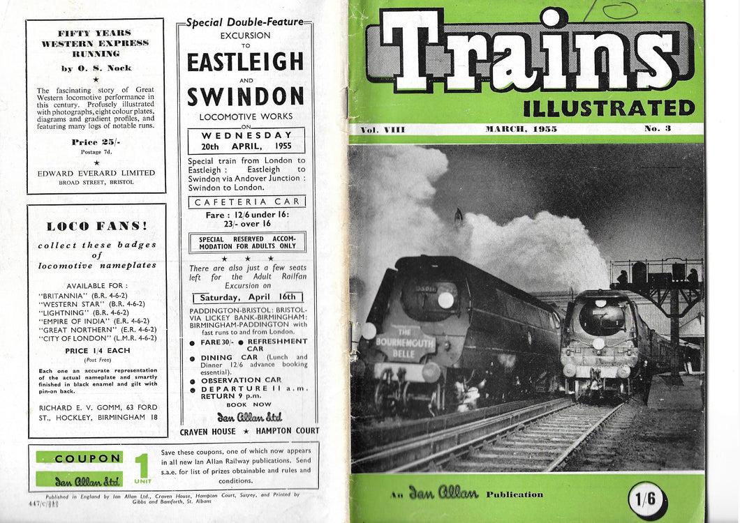 Trains Illustrated, Ian Allan, March 1955 Vol VIII No.3